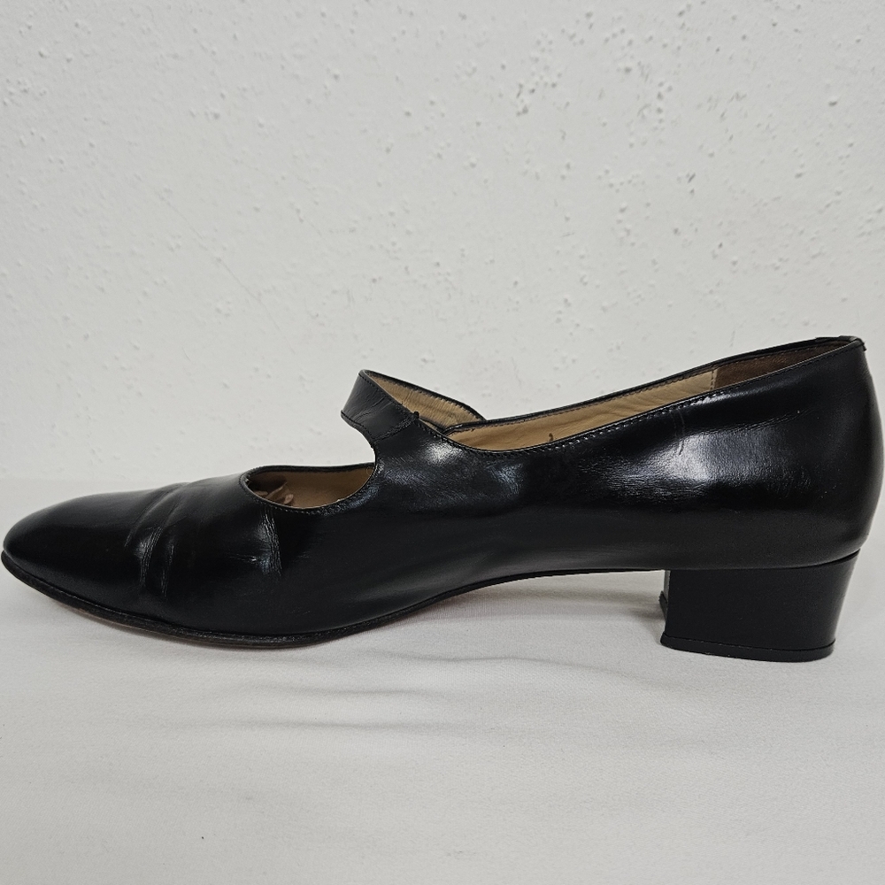 Ann Taylor Black Leather Mary Jane Pumps - Picture 3 of 14